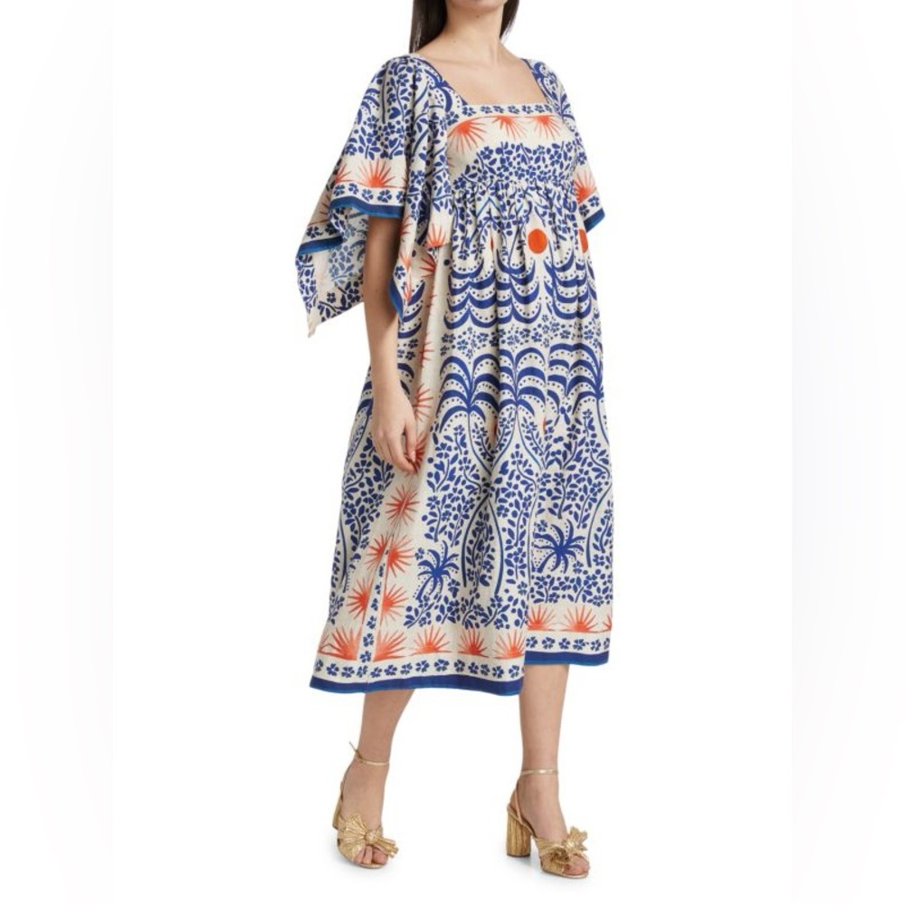 Farm Rio Squareneck Midi Dress - Picture 3 of 6